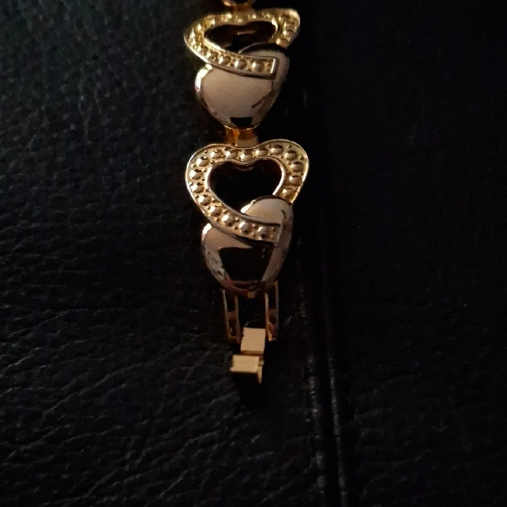 Gold Heart-Shaped Women's Watch